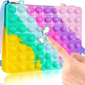 Colorful Pop It Crossbody Bag/ Zipper Pouch 4-COUNT NWT